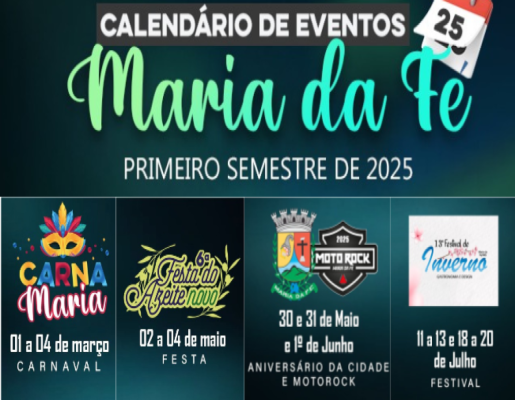 Calendário de eventos 